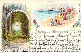 Gruss Aus Zinnowitz - Mehrbild Litho Gel.1899 AKS - Zinnowitz