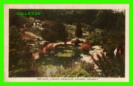 HAMILTON, ONTARIO - THE ROCK GARDEN - TRAVEL IN 1950 -  PUB. BY JACK H. BAIN - - Hamilton