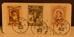 3 TIMBRES OBLITÉRÉ CROIX ROUGE. - 1918 Croce Rossa