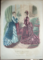 La Mode Illustrée  1874 - Gravure D'époque XIXème ( Déstockage Pas Cher) Réf;  Réf; B 92 - Vor 1900