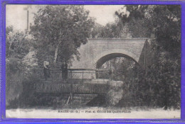 Carte Postale 79. Mauzé  Pont Et écluse Des Quatre-Pelles  Très Beau Plan - Mauze Sur Le Mignon