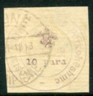 ALBANIA 1913 Circular Handstamp With Eagle And Value 10 Para Used.   Michel 18 - Albanië