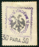 ALBANIA 1913 First Anniversary Of Independence 30 Para. Unused.   Michel 26 - Albanië