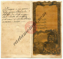 5 SCUTI PROVA DISEGNO ORIGINALE REGIE FINANZE EMISSIONE SARDEGNA 01/07/1781 SUP - Altri & Non Classificati