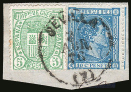 Sevilla - Edi O 164+154 - Fragmento Mat Fech. "Sevilla" - Used Stamps