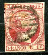 Espagne  1853  Isabelle II     Y&T   17    Obl    ---      - Usados