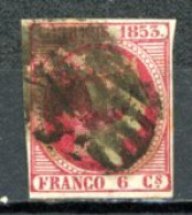 Espagne  1853  Isabelle II     Y&T   17    Obl    ---      - Usados