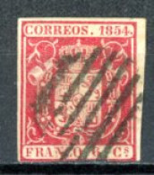 Espagne  1854  Isabelle II     Y&T   24   Mi   26   Obl    ---     Bel état - Usados