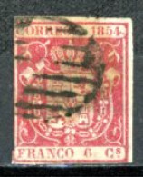 Espagne  1854  Isabelle II     Y&T   24   Mi  26    Obl    ---     Bel état. - Usados