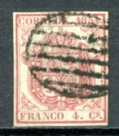 Espagne  1854  Isabelle II     Y&T   32   Mi   25y    Obl    ---      - Usados