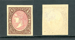 Espagne  1854  Isabelle II     Y&T   68   Mi   64   X    ---     Sans Gomme  --  SUPERBE FAUX / FALSO - Neufs