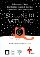 [MD8116] CPM - TORINO - 50 LUNE DI SATURNO - TRIENNALE D'ARTE CONTEMPORANEA - FREECARDS 1085 - PERFETTA - Non Viaggiata - Ausstellungen