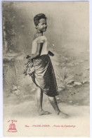 C. P. A. : CAMBODGE : PHNOM-PENH : Fleurs Du Cambodge, Jolie Jeune Fille, En 1919 - Cambodge
