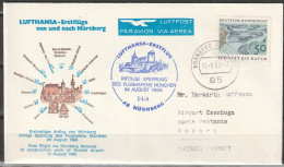 BRD Flugpost / Erstflug LH 408 Boeing 707 Nürnberg - Ankara 11.8.1969 Ankunftstempel 11.VIII.69 ( FP 19) - First Flight Covers