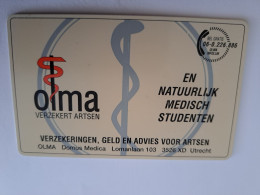 NETHERLANDS / CHIP ADVERTISING CARD/ HFL 5,00  /   OLMA  MEDICAL STUDENTS       /     CRE 203 ** 14581** - Privadas