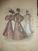 Le Favori De La Mode - Gravure D'époque XIXème ( Déstockage Pas Cher) Réf; B 107 - Before 1900