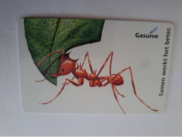 NETHERLANDS / CHIP ADVERTISING CARD/ HFL 7,50  / GASUNIE / ANT ANIMAL   /     CRE 232.03** 14595** - Privées