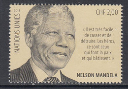 2018 United Nations Geneva Mandela Complete Set Of 1   MNH @ BELOW FACE VALUE - Nuevos