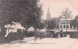 Delcampe - Negrepelisse -  Place Du Marché - CPA°J - Negrepelisse