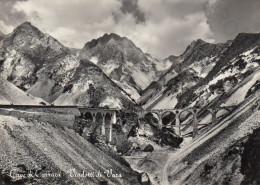 CARTOLINA  CAVE DI CARRARA,CARRARA,TOSCANA-VIADOTTI DI VARA-STORIA,MEMORIA,CULTURA,RELIGIONE,BELLA ITALIA,NON VIAGGIATA - Carrara