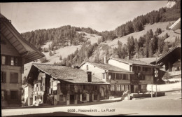 CPA Rossinière Kanton Waadt, La Place - Rossinière