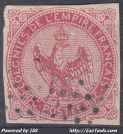 COLONIES GENERALES : AIGLE 80c ROSE N° 6 OBLITERATION LOSANGE DE POINTS - Aquila Imperiale