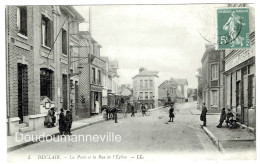 CPA - 76 - DUCLAIR - La Poste, Le Café De La Poste, Attelage Devant La Ruche - Duclair