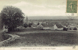 CPA GARGENVILLE : Vue Sur L'Eglise - Gargenville