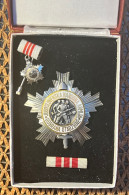 Yugoslav Order Of People's Army With Silver Star In Box With Miniature And Ribbon SFRY Serbia - Autres & Non Classés