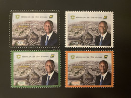 Côte D'Ivoire Ivory Coast 2020 Mi. ? S.E.M. Alassane Ouattara Le Bâtisseur Président - Ivoorkust (1960-...)