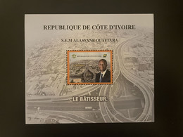 Côte D'Ivoire Ivory Coast 2020 Mi. ? S/S Souvenir Sheet Bloc Block S.E.M. Alassane Ouattara Le Bâtisseur Président - Costa D'Avorio (1960-...)