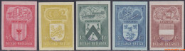 België 1946 - Mi:776/780, Yv:743/747, OBP:743/747, Stamp - □ - Antituberculose Belgian Cities I - 1941-1960