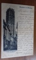 Belgique Belgie MECHELEN MALINES Souvenir De Malines 1899 LA RUE DU BEGUINAGE ET LA CATHEDRALE - Mechelen