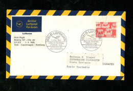 "NORWEGEN" 1969, Erstflugbrief LH 215 Mit City Jet "Oslo-Kopenhagen" (19070) - Storia Postale