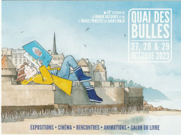 Delcampe - Carton KERASCOET Festival BD Saint-Malo 2023 (Beauté De Cape Et De Mots - Ansichtskarten