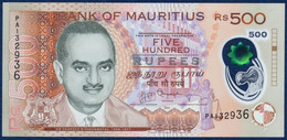 MAURITIUS - MAURICE 500 RUPEES POLYMER P-66a Sookdeo Bissoondoyal - University Of Mauritius 2013 UNC - Maurice