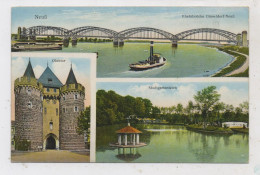 4040 NEUSS, Rheinbrücke Neuß - Düsseldorf, Obertor, Stadtgartenteich, 20er Jahre - Neuss