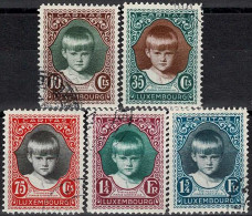 Luxembourg Luxemburg 1929 CARITAS Princesse Marie-Gabrielle Série Oblitérée Val.cat.80€ - Usati