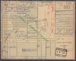 Vrachtbrief Met Machinale Stempel Van Forest-Midi - Documents & Fragments