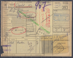 Vrachtbrief Met Machinale Stempel Van IZEGEM - Documentos & Fragmentos