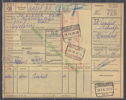 Vrachtbrief Met Machinale Stempel Van TURNHOUT - Documenten & Fragmenten