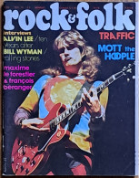 ROCK & FOLK N°88  Mai 1974 152 Pages Page Centrale A LEE 10 ANS APRES Poster TRAFFIC  REGGAE - Música