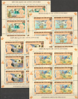 Ivory Coast 2005, Jules Verne, Space,meteor, 4sheetlets - Côte D'Ivoire (1960-...)