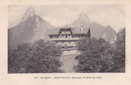 Gruyères, Hôtel Du Bourgoz, Dent De Broc, Dent Du Chamois - Broc