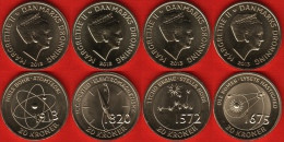Denmark Set Of 4 Coins: 20 Kroner 2013 "Danish Scientists" UNC - Denmark