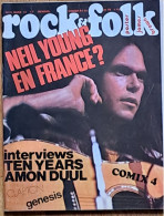 ROCK ET FOLK N° 74 Mars 1973 108 Pages  Page Centrale N YOUNG Poster James BROWN AMON DÜLL COMIX4 Crumb - Musique