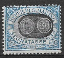 SAN MARINO  1931  SEGNATASSE DEL 1925 SOPRASTAMPATI SASS. 36 MNH XF - Segnatasse