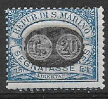 SAN MARINO  1931  SEGNATASSE DEL 1925 SOPRASTAMPATI SASS. 37 MNH XF - Impuestos