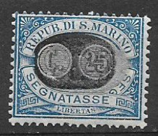 SAN MARINO  1931  SEGNATASSE DEL 1925 SOPRASTAMPATI SASS. 39  MNH XF - Postage Due