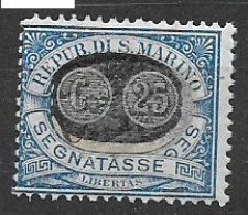 SAN MARINO  1931  SEGNATASSE DEL 1925 SOPRASTAMPATI SASS. 40  MNH XF - Timbres-taxe